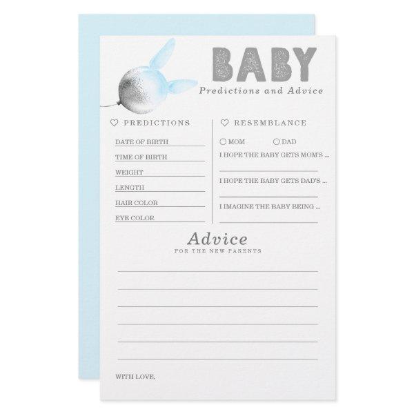 Baby Predictions and Advice Baby Shower Game