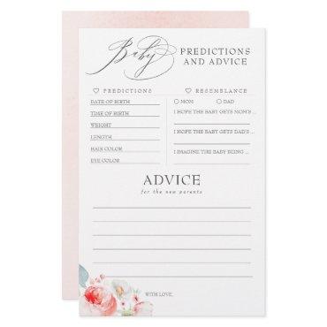 Baby Predictions and Advice Baby Shower Game