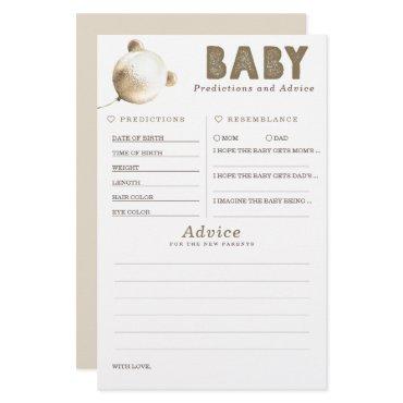 Baby Predictions and Advice Baby Shower Game