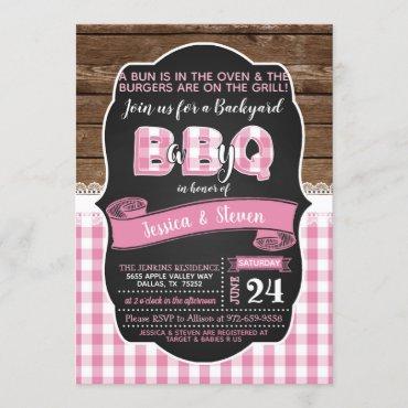Baby Q Baby Shower Invitation for Girl- Pink