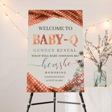 Baby q Gender Reveal Foam Board