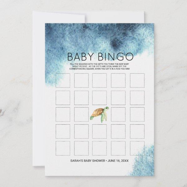 Baby Shower Bingo Card | Sea Turtle