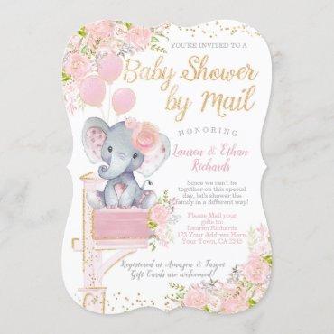 Baby Shower by Mail Elephant Invitation