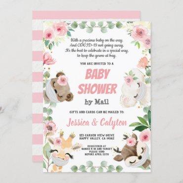 Baby Shower By Mail Woodland Animal Pink Rose