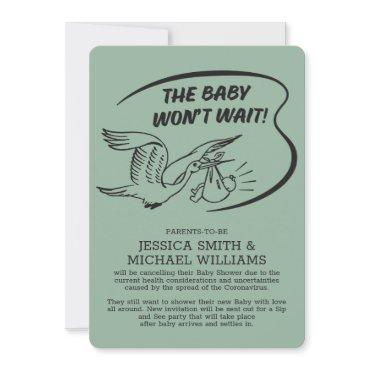 Baby Shower Coronavirus Cancellation Card