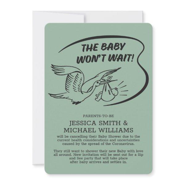 Baby Shower Coronavirus Cancellation Card