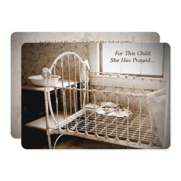 Baby Shower, For This Child She Has Prayed Vintage