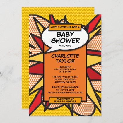 Baby Shower Fun Modern Gender Neutral Invitation