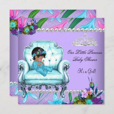 Baby Shower Girl Pink Teal Blue Purple Chair