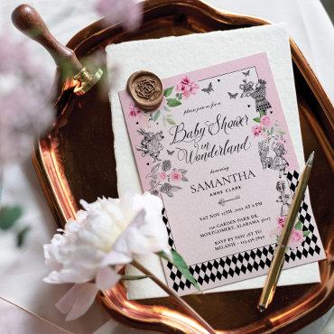 Baby Shower in Wonderland Chic Floral Fairytale