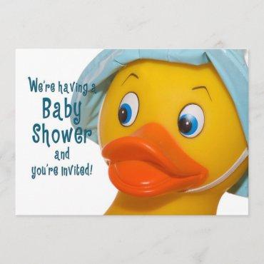 BABY SHOWER INVITATION - RUBBER DUCK CLOSE-UP