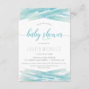 Baby Shower Invitation - Watercolor, Customize