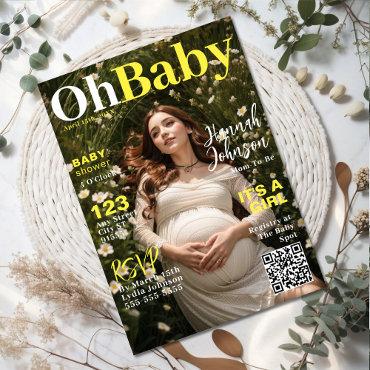 Baby Shower Magazine Cover
