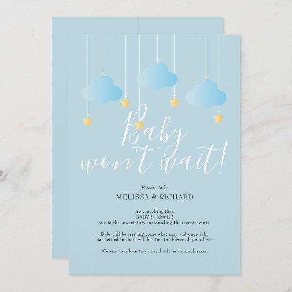 Baby Shower, Sprinkle Cancellation Card