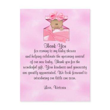 Baby Shower Thank You Baby Girl Ethnic Postcard