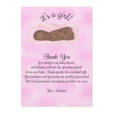 Baby Shower Thank You It's a Girl Ethnic