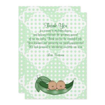 Baby Shower Thank You Twins Peas in a Pod