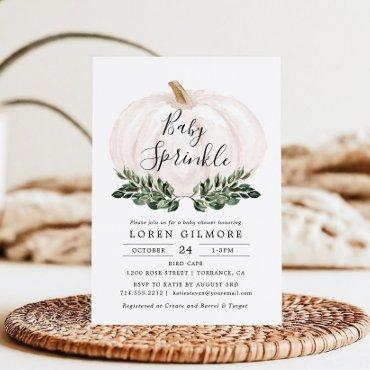 Baby Sprinkle Fall Greenery Pumpkin