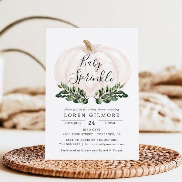 Baby Sprinkle Fall Greenery Pumpkin