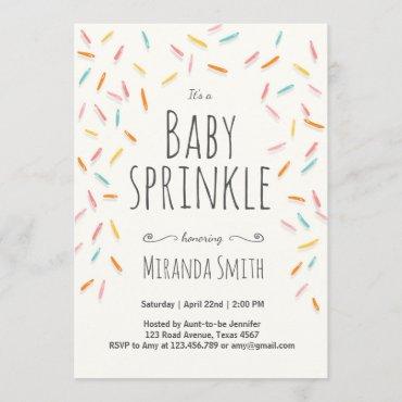 Baby Sprinkle invitation Sprinkles Confetti