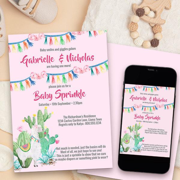 Baby Sprinkle Pink Llama