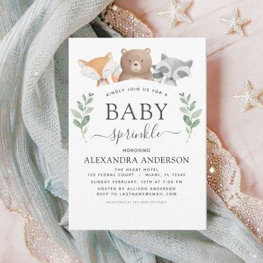 Baby Sprinkle Shower Woodland Eucalyptus Greenery
