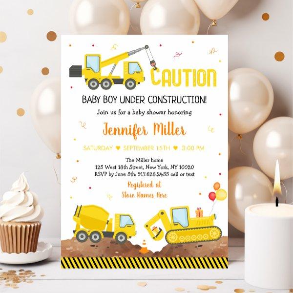 Baby Under Construction Boy Truck