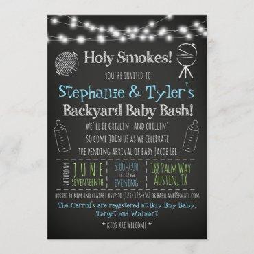 BaByQ BBQ Baby Shower Invitation and Book Card