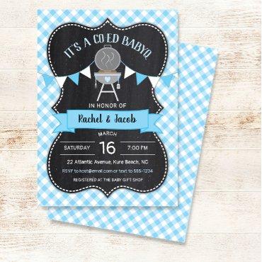 BABYQ Blue Gingham Chalkboard Boy
