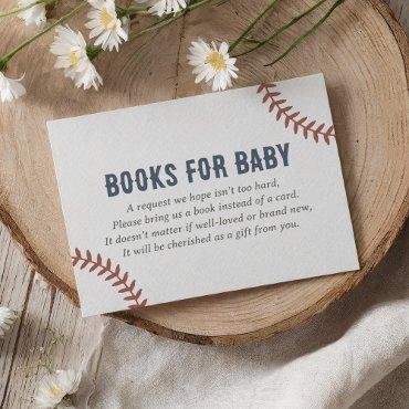 Baseball Baby Shower Books for Baby Enclosure Card