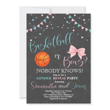Basketball or Bows Gender Reveal Party