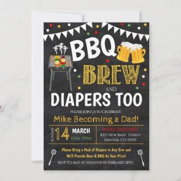 BBQ and Beer Baby Shower Invitation