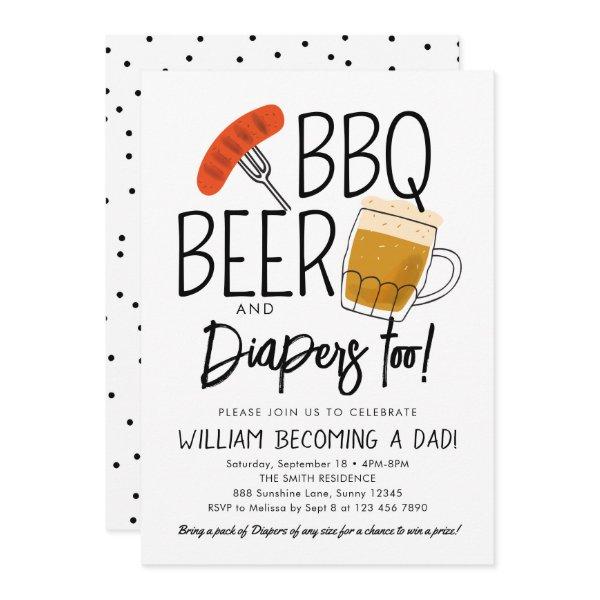 BBQ and Beer  Watercolor
