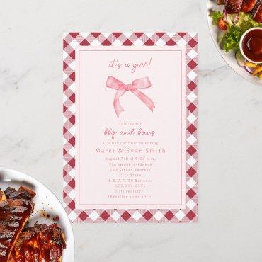 BBQ and Bows Gingham Girl