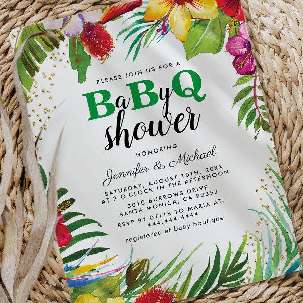 BBQ Baby Couples Shower | Tropical Babyq Barbecue