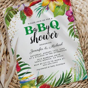 BBQ Baby Couples Shower | Tropical Babyq Barbecue