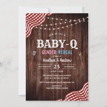 BBQ Baby Shower Baby-Q Gender Reveal