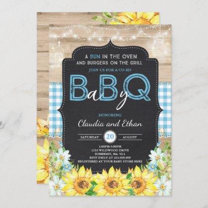 BBQ Baby Shower Invitation Baby Q Couples Shower