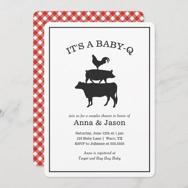 BBQ Rustic Couples Baby Shower Baby Q