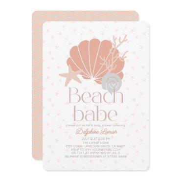 Beach Babe Seashell Pink Girl