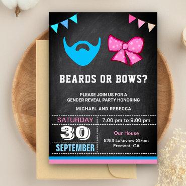 Beards or Bows Gender Reveal Party