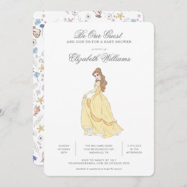 Beauty and the Beast | Be Our Guest Baby Shower Invitation