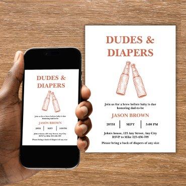 Beer & Diaper Party Man