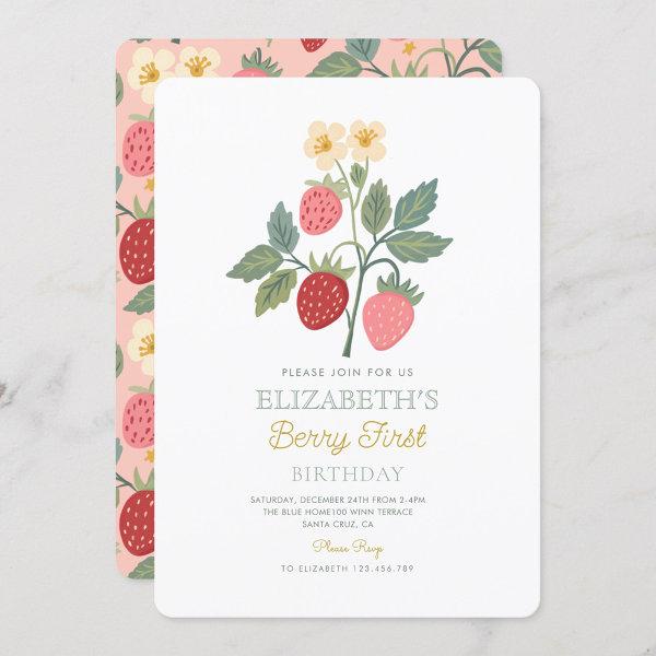 Berry First Strawberry Bouquet Birthday