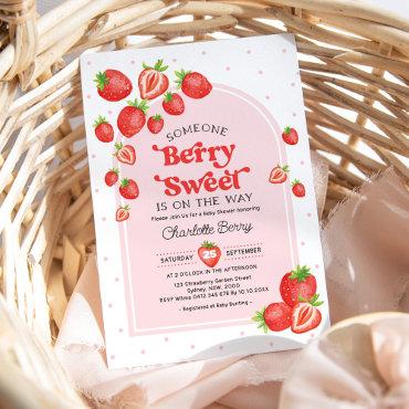 Berry Sweet Baby Shower | Boho Pink Strawberry