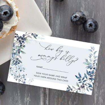 Berry Sweet Blueberry How Big is Mommy's Belly Enclosure Card