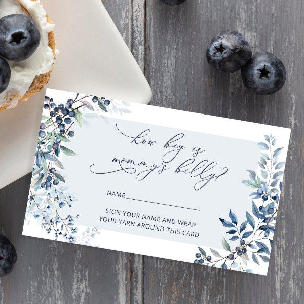 Berry Sweet Blueberry How Big is Mommy's Belly Enclosure Card