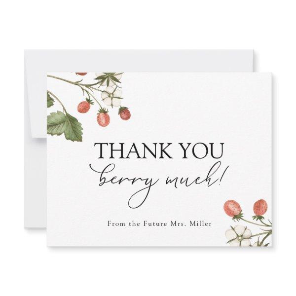 Berry Sweet Strawberry Shower Thank You