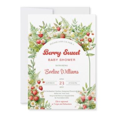 Berry Sweet Wild Strawberry Woodland Leaves