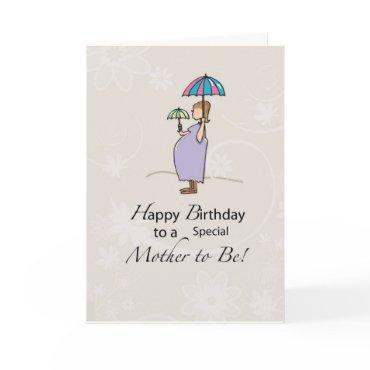 Birthday Pregnant Mom Card